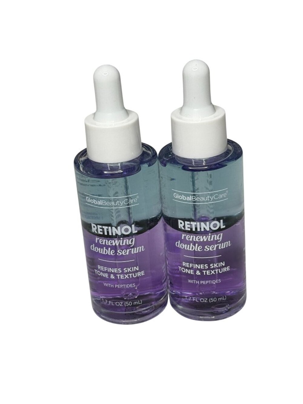 Global Beauty Care Retinol Renewing Serum 1.7 oz 2 Pack Anti Aging New